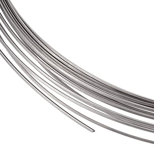 BENECREAT 20 Gauge 316 Edelstahldraht Metallprozesslinie Ca. 32.81 Fuß/10 m Biegbarer Edelstahldraht Bildlinie Metalldraht Für Handwerk Und Schmuckherstellung