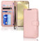 TECHGEAR Galaxy S24 Leather Wallet Case, Flip Protective Case Cover with Wallet Card Holder, Stand and Wrist Strap - Pink PU Leather with Magnetic Closure Designed For Samsung Galaxy S24 / S24 5G