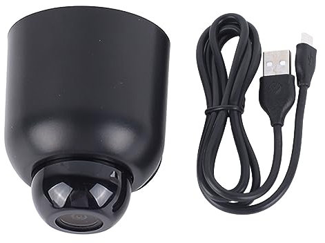 Telecamera di Sicurezza Interna, Mini Telecamera WiFi con Visione Notturna, Rilevamento del Movimento per Sorveglianza Mobile
