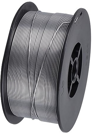 Filo per Saldatura con Nucleo Senza Gas, Filo per Saldatura con Nucleo Senza Gas Filo Animato Pieno in Acciaio Al Carbonio 0,8 Mm di Diametro per Saldatura 1 Kg, Filo per