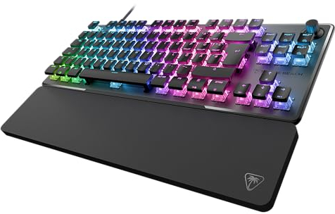 Turtle Beach Vulcan II TKL Pro - Magnetisch-mechanische RGB-Gaming-Tastatur, Analoge Halleffekt-Schalter, Medientasten, Handballenauflage, Aluminium-Abdeckplatte