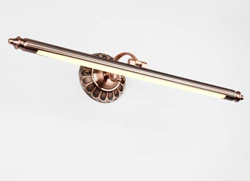 SSNCcNC LED Retro Spiegelleuchte 12W Amerikanischen Spiegelschrank Leuchte Badleuchte Spiegellampe Badlampe Wasserdicht Warmes Weißes Licht 3000K Wandleuchte Bilderleuchte L:70CM