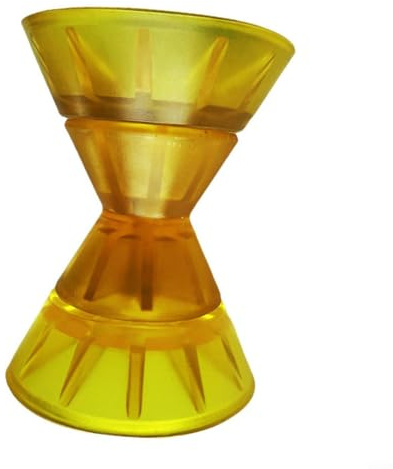 Rouleaux nervurés oscillants pour remorque de bateau, rouleau de remorque de bateau, assemblage de rouleau d'arc de yacht, matériau plastique bleu noir