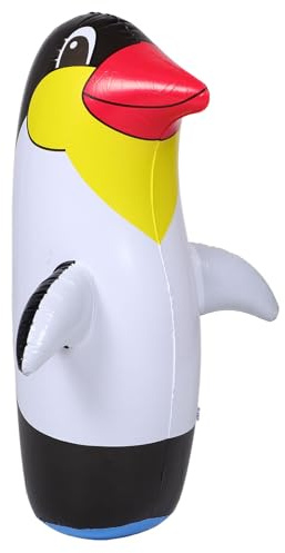 BESPORTBLE Aufblasbares Pinguinspielzeug Für Junge Mädchen Interaktives Tumbler Tiermotiv Für Innen Außenbereich Große Gartendekoration Niedliches Pinguin Design Spielzeug Kreative Junge