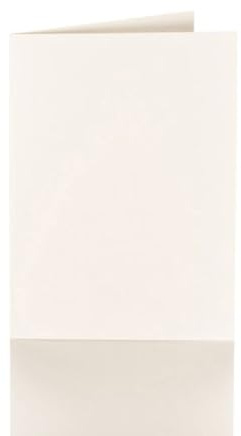 Paper24 75 Faltkarten 120 x 170 mm, 240 g/m² (für B6 Briefumschläge) in Elfenbein