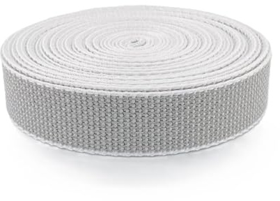 Rollladengurt 23 mm breit – 50m bzw. 6m lang – Grau/Beige/Grau&Beige – aus hochwertigem Polypropylen – robuster Gurtband für Rollladen | UV-beständig & reißfest | Made in Germany (grau, 50m)
