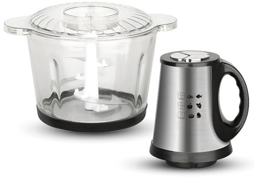 Hachoir À Viande Électrique 3 L, Robot Culinaire Multifonction Avec Deux Lames For Hacher, Hacher Et Mélanger, Grande Capacité