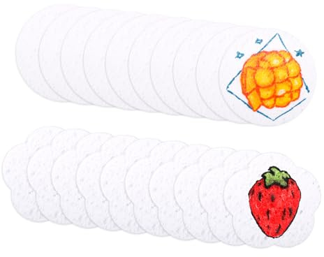 40 pzs Papel Texturizado de Espuma Mágica, 3D Pintura Texturizada Pintura Mágica Hinchable Bricolaje Lienzo Esponja Papel Artístico Divertido de Arte para Proyecto Manualidades (Flores y Redondas)