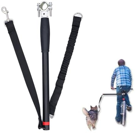 Correa para Bicicleta para Perros, Bicicleta Correa para Perros Muy práctica, Robusta, fácil de Manejar, cómoda de Instalar, Ligera, Accesorio para Bicicleta para Mascotas,
