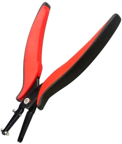 Buhdjfnke Pinza per Punzonatura di Gioielli Fatta A Mano da 1,8 mm per Pelle per Pelli per Uso Domestico Fai da Te Strumento di Perforazione Professionale