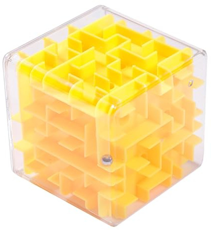 Vitkub – pedagogisk | tänkspel – 3D brain teaser-pussel för barn – effektiv träning av hand-öga-koordination genom kulspel robust kvalitet design konst tillbehör säker 2026