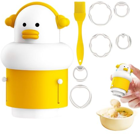 Pressa per Biscotti - Pressa Alimenti Antiaderente con 6 Stampini a Rilievo,Stampo Impasto Dumpling,Per Biscotti, Banh Bao, Hand Pie, Empanadas, Ravioli, Gyoza, Pasta, Pasticceria, Impasto, Cucina, Ri