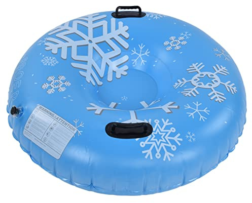 Stylebest Snow Tubes PVC 450lbs Load Inflatable Ski Tubes with Handles for Family Outdoor Sports Light Blue 46.5in