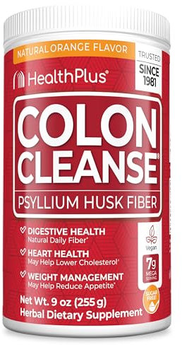 Health Plus Colon Cleanse, Orange Flavor, 9-Ounces, 36 Servings