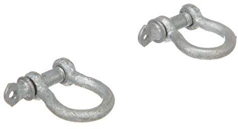 Seachoice Galvanized Anchor Shackle, 1/4 In., 1,100 Lbs. Max Load, Pack of 2