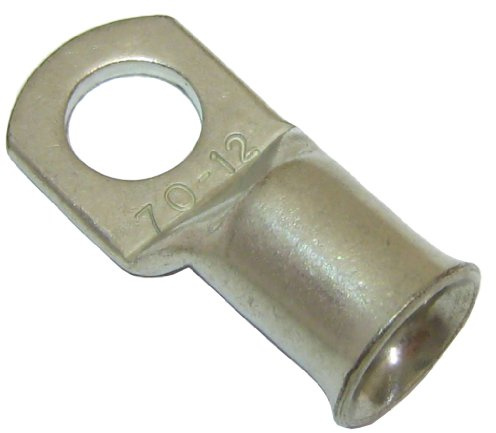 All Trade Direct 10 Copper Tube 70Mm X 12Mm Lug Battery Starter Cable Welding Crimp Terminal Ring