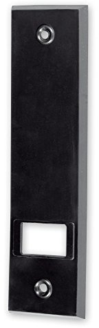 Deckplatte für Einlass-Gurtwickler 'M', Verfügbare Farben: weiß, braun, Lochabstand: 160 mm, Abmessungen: 199 x 54 x 7 mm, für Gurtbreite: 23 mm, von EVEROXX®, Farbe:braun