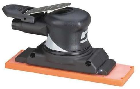 Dynabrade (57400) Dynaline Air-powered In-Line Finishing Sander, Non-Vacuum, 2-3/4-Inch Wide by 8-Inch Length Pad, 2,400 strokes per minute, Black in Color