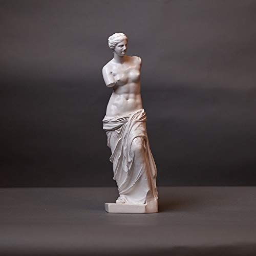 Skulpturenmanufaktur Potsdam Aphrodite Venus von Milo Skulptur aus hochwertigem Zellan, echte Handarbeit Made in Germany, Statue in weiß, 30cm