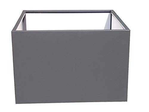 Hochbeet VERDURO 120x120x80cm aus Metall, anthrazit