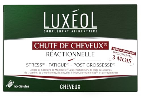 LUXÉOL - Chute de Cheveux Réactionnelle - Complément Alimentaire