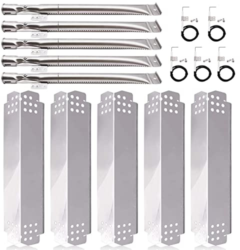 Grill Ersatzteile für Nexgrill 5 Brenner 720-0888, 720-0888N, Nexgrill 4 Brenner 720-0830H, Members Mark 720-0882D, Edelstahl Heizplatten, Brennerrohre und Grillzünder Ersatzset.