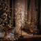 ECD Germany Árbol LED 120 cm con 240 Leds Blanco Cálido Luminoso con Temporizador Iluminación Decorativo Navidad Interior y Exterior con Protección IP44 Estilo Escandinavo Ramas Fáciles de Doblar