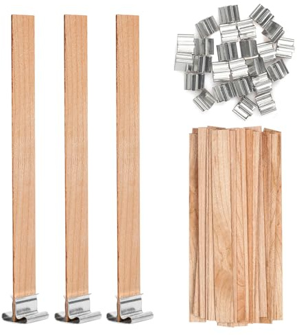VABNEER - Broca de Madera de Vela con Soporte de Hierro para fabricación Artesanal de Bricolaje, fabricación de Velas, 13 x 130 mm (25 unids/Set)
