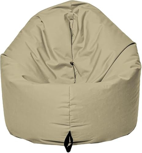 Momiralland Sitzsack 2 in 1 Funktion für bequemes Sitzen & Liegen – Indoor & Outdoor da er Wasserfest ist – Bdenkissen – für Kinder & Erwachsene (Gold, 130 - Durchmesser)