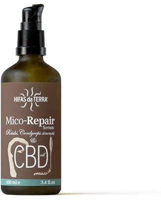 HIFAS DA TERRA - Mico-Repair Serum Gesicht mit Reishi und Cordyceps Pilz Extrakt - Antioxidatives, regenerierendes Gesichtsserum - 100 ml