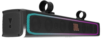 JBL RallyBar XL - 35 Bluetooth Universal Outdoor Vehicle Soundbar with Built-in 300w RMS Amplifier, LED Lights, IP66 Water & Dust Resistant, Black