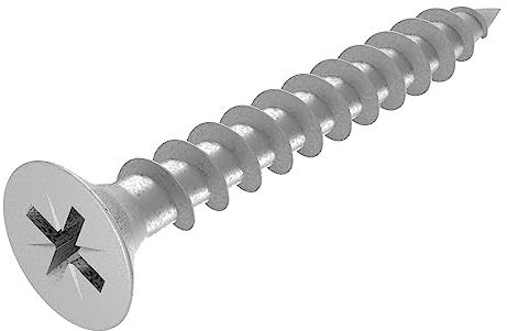 SECCARO Confezione da 250 viti in acciaio inossidabile V2A VA A2 con filettatura completa per pannelli truciolari 4 x 30 mm