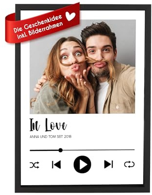 Wackadoo Bilderrahmen Song Cover Foto - Personalisiertes Geschenk mit eigenem Bild im Spotify Cover Design, fotogeschenk personalisiert, valentinstag geschenke fŸr ihn sie, geburtstagsgeschenk