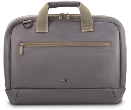 Hama Laptoptasche für Laptops 13,3“ - 14,1“ (leichte Businesstasche als Umhängetasche oder Tragetasche, Notebooktasche mit Organizer-Vorderfach und -Innenfach, wasserabweisend, gepolstert) anthrazit