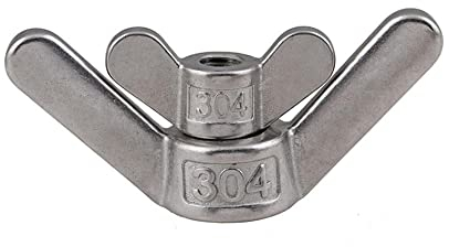 Handmuttern, Flügelmuttern, Schmetterlingsmutter, 304 Edelstahl, speziell geformte Handschraubenmutter, großes Ohr, Schmetterlingsmuttern, Ram-Schraubenmutter, Klauenmutter, M3, M4, M5-M20, Flügelmutt