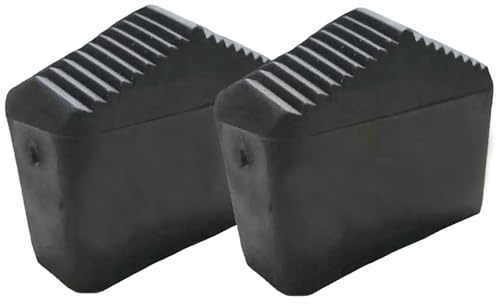 Ladder Feet Non-Slip Ladder Leg Cover - Replacement Ladder feet Caps 50x20mm 5x2cm - Pack of 2 - Black