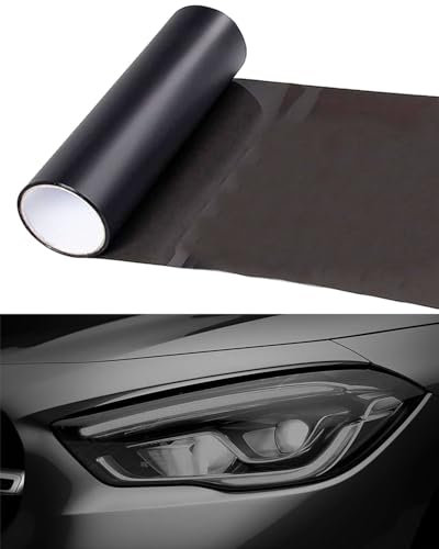 KGDUYC Film Teinté pour Phares et Feux Arrières de Voiture - Protection Noir Clair Découpable, Autocollant Vinyle pour Antibrouillard
