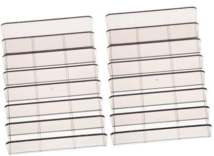 KICHOUSE 2stücke Moderner Acryl Geldschale Mit Unterteilungen in Multifunktionale Aufbewahrungsbox Für Bargeld Karten Und Handy Praktischer Schreibtisch Organizer Für Kasse Und Büro