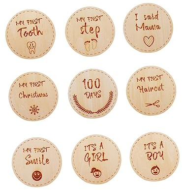 Lurrose Cartes Étapes Pour Bois Accessoire Photo Cartes Photo Annonce De Naissance