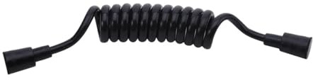 CSFFA Spring Shower Nozzle Sprinkler Hose Soft Hoses Flexible Telescopic Tube Toilet Bidet Spray Pipe 1.5M/2M(Black,150cm)