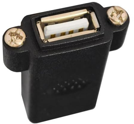 RETUOLWAG USB 2.0 Buchse auf Buchse Stecker Adapter USB 2.0 Koppler Gender Changer Extender Converter Panel Kabel Loch Expander Einfache Installation