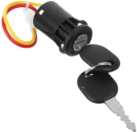 POPETPOP Interruptor de con Llave Metálica para Vehículos Eléctricos Infantiles Compatible con Motos y Coches Eléctricos para Accesorio Resistente y Seguro