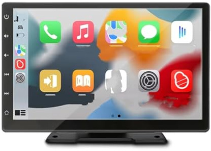 Parkkamera 9 Inch Auto Radio Multimedia Video Player CarPlay Android IPS Touchscreen AUX Eingang Bluetooth Universal(9inch with Camera)