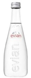 Caisse d'Eau Evian Bouteille en Verre 33 cl - Lot de 20 Bouteilles Premium