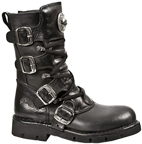New Rock M 1473 S1, Botas de Motociclistas Unisex para Adulto, Negro Itali Negro Nomada Negro Planin, 40 EU