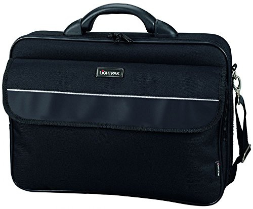 LIGHTPAK 4611 Laptoptasche Elite L, aus Polyester, ca. 42 x 33 x 10,5 cm, schwarz