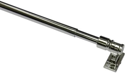 Gardinia California-Asta per Tende in Acciaio Cromato, Diametro 12 mm, Lunghezza 120-225 cm, Steel