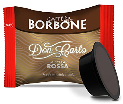 Caffè Borbone Don Carlo, Miscela Rossa - 100 Capsule - Compatibili con le Macchine ad uso domestico Lavazza* A Modo Mio*