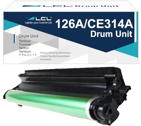 LCL 126A CE314A (1-Stück Schwarz) Trommel Kompatible zu HP LaserJet Pro CP1020 CP1025 CP1025nw 100 Color MFPM175nw M175a M175b M175c M175e M175p M175r M275s M275t M275u M275nw M275 M275a M176n M176FN