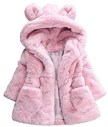 Giacca Ragazzo Ragazza Giacche con Cappuccio 1-6 anni Cappotto Ragazze Invernale Giubbotto Animale Mantello del Cappotto Caldo per Neonato Antivento Imbottito Piumino Capispalla Bimba regalo di Natale